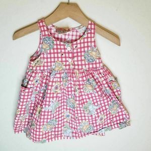 Swat Kids Girls ALine Dress Tattersall Daisy Seeds